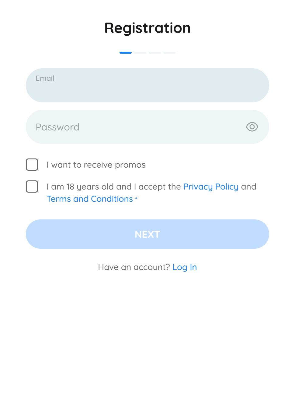 Rooli Casino signup steps